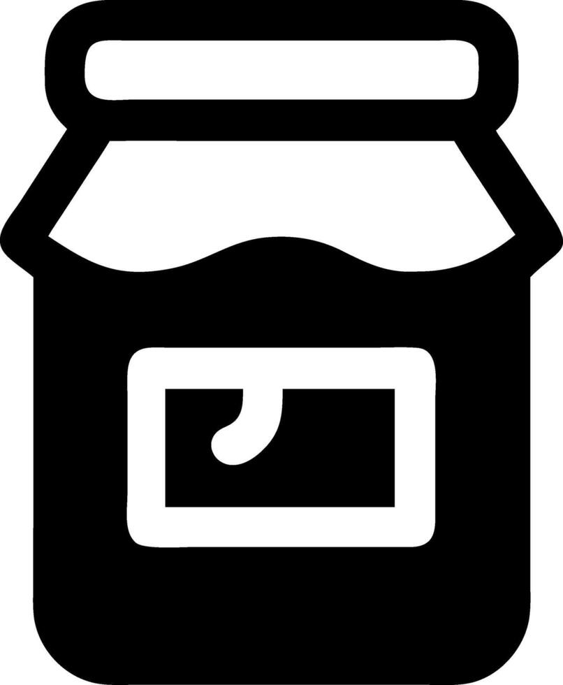 Homemade Jam Jar Icon Design vector