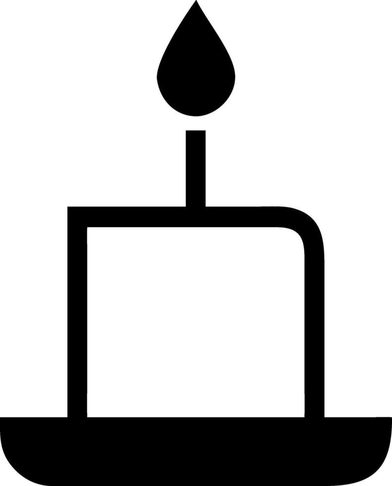 Warm Candle Icon vector