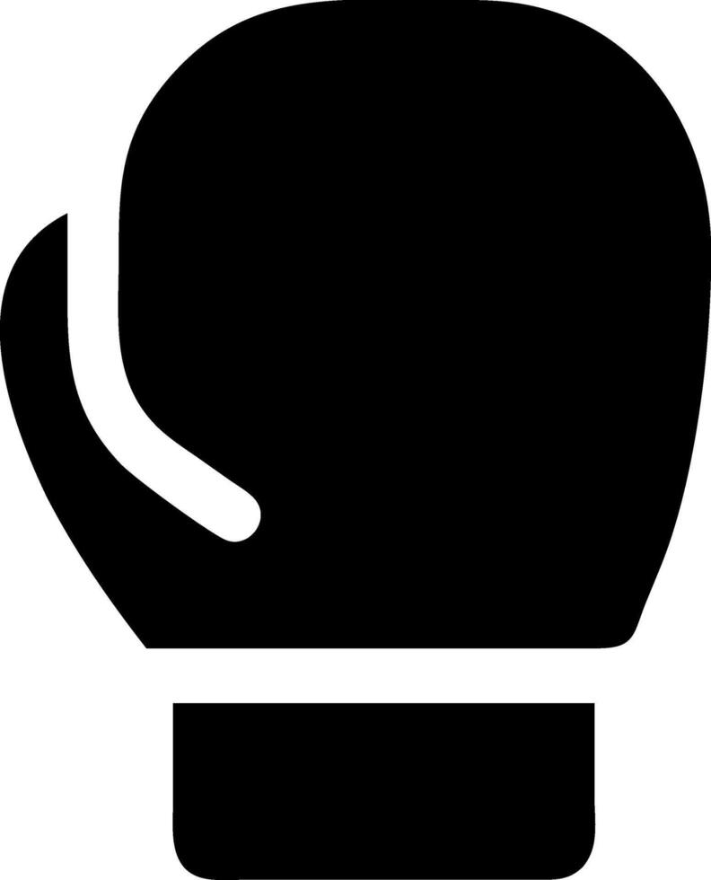 Minimalist Boxing Glove Icon vector
