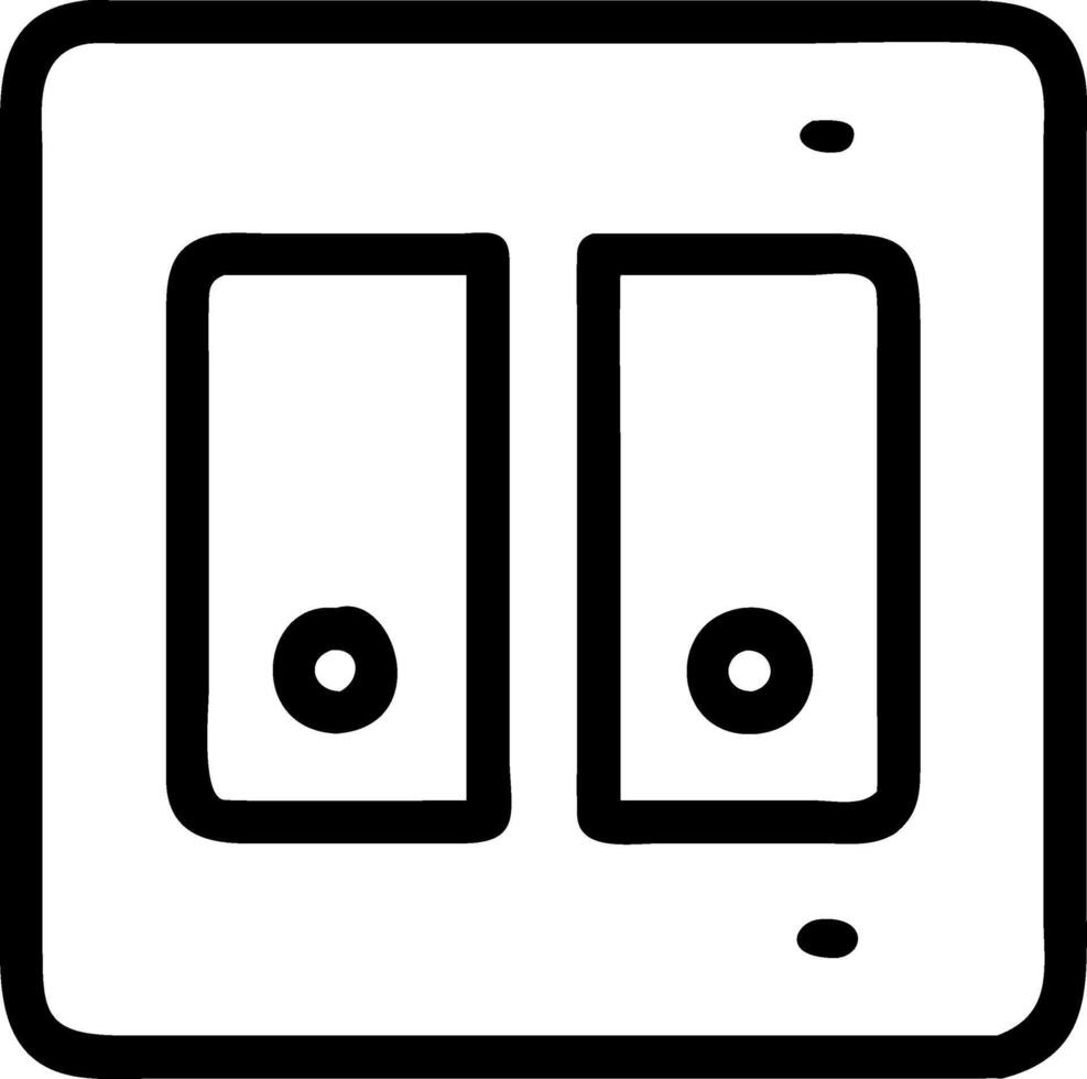 On-Off Light Switch Icon Series vector