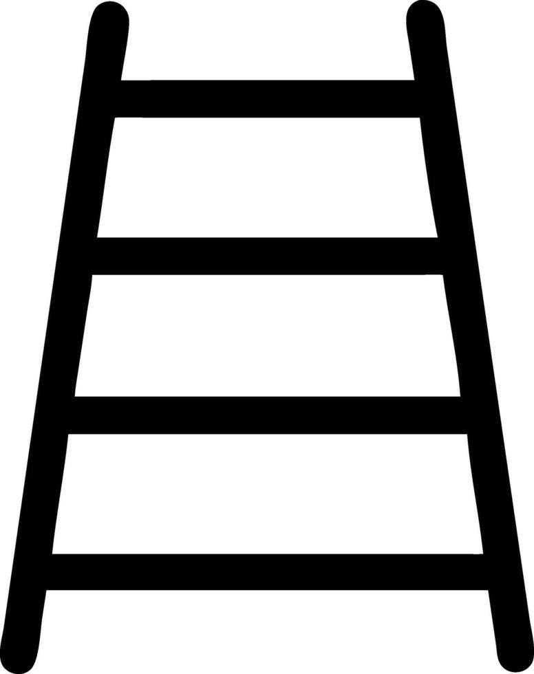 Wooden Ladder Icon Series vector