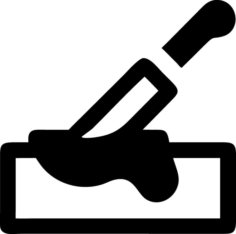 Simple Butter Knife Icon Design vector