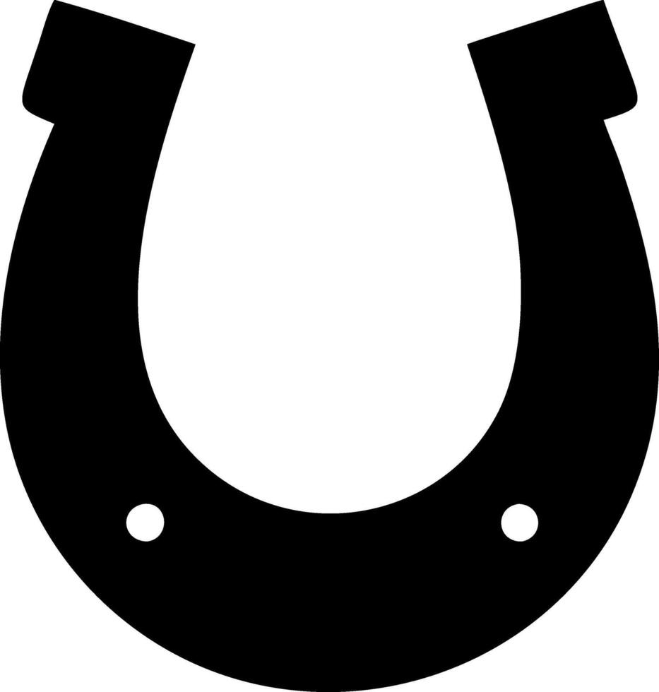 Horseshoe with Luck Symbol vector