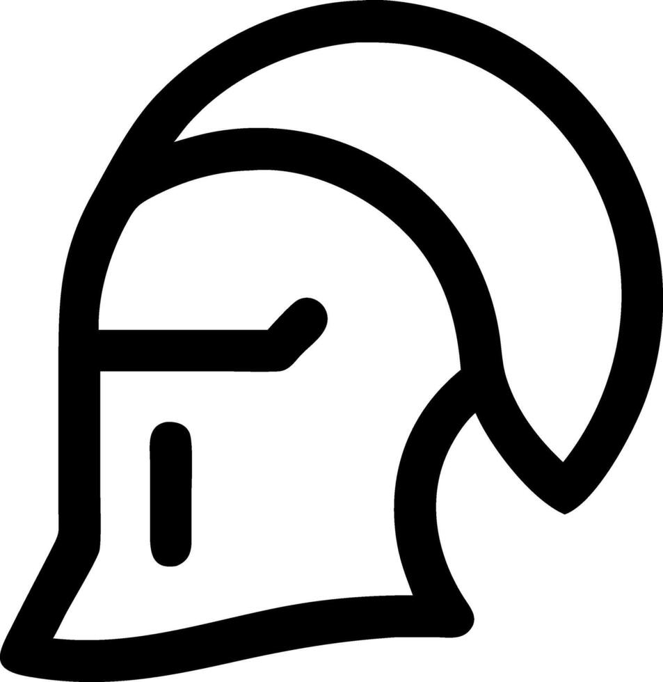 Historic Knight Helmet Symbol vector