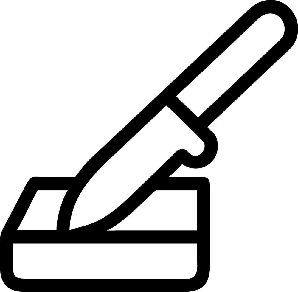 Kitchen Essential Knife in Butter Symbol Pack vector