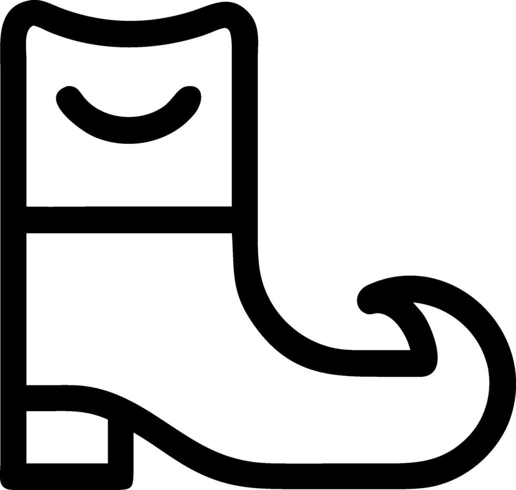 Whimsical Elf Shoe Icon vector