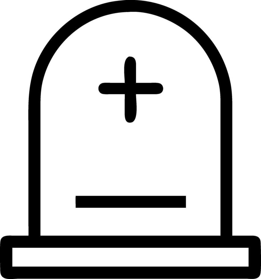 Classic Gravestone Icon Design vector