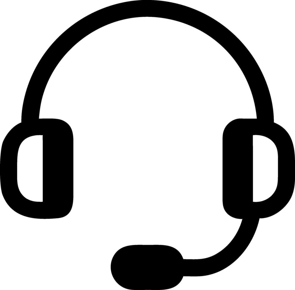 Telephone Headset Icon Design vector