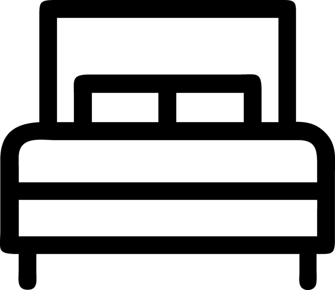 Simple Bed Icon Design vector