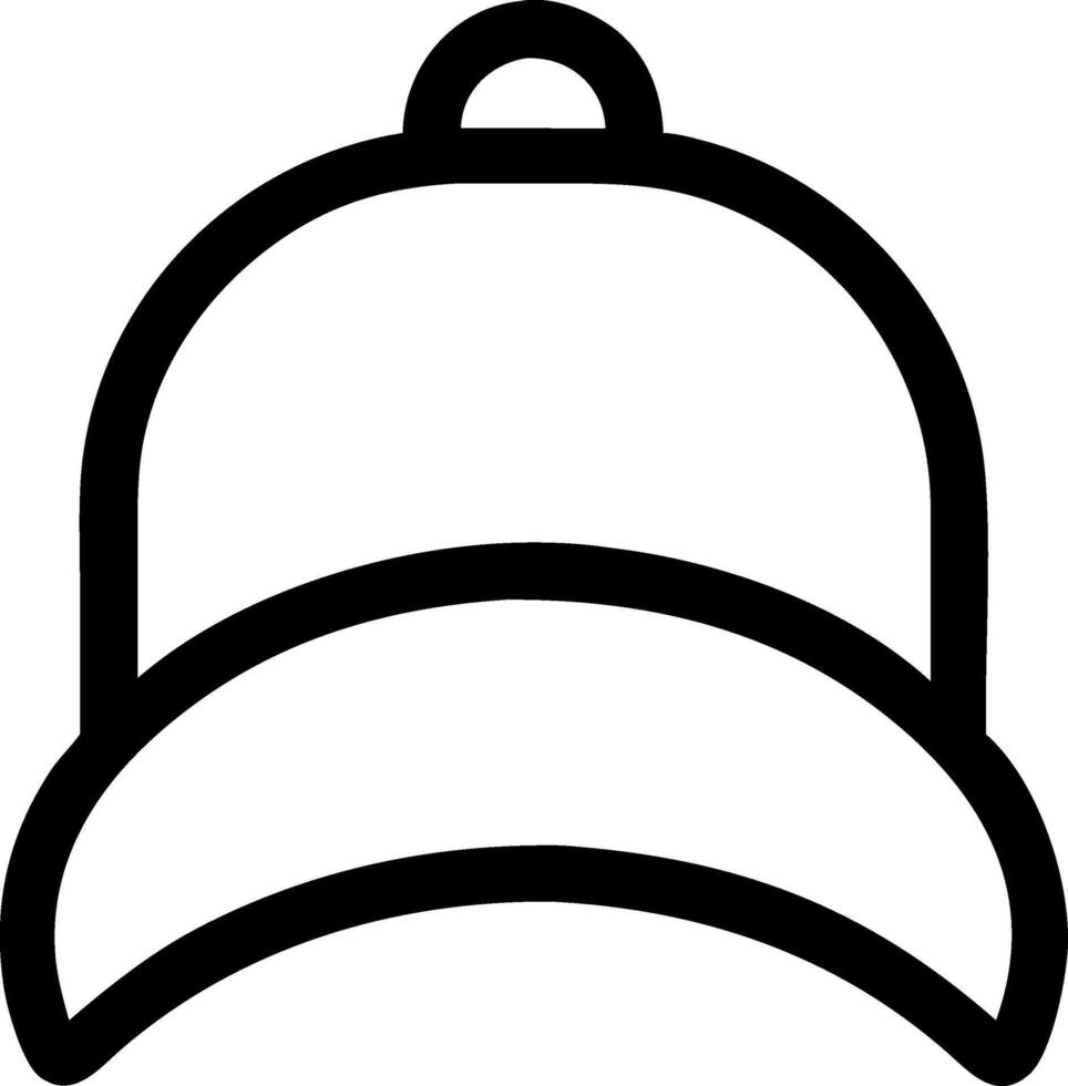 Athletic Baseball Cap Icon vector