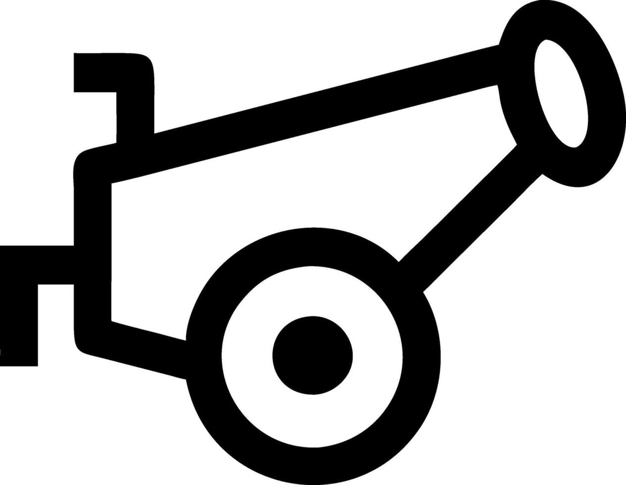 Classic Cannon Leg Single Icon vector
