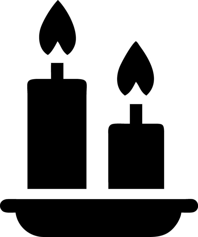 Elegant Candle Icon Design vector
