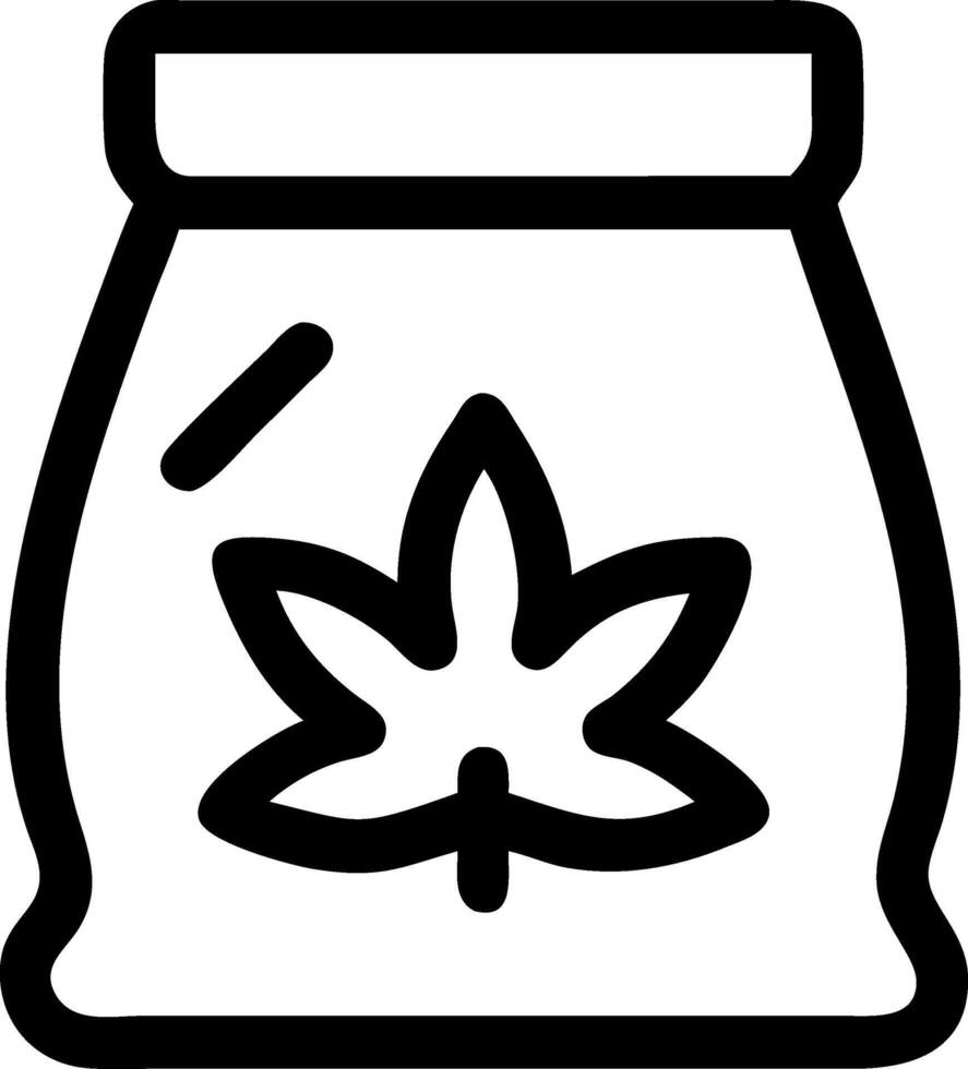 Marijuana Bag Icon vector