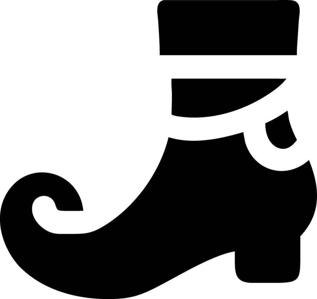 Cute Elf Shoe Design Icon vector
