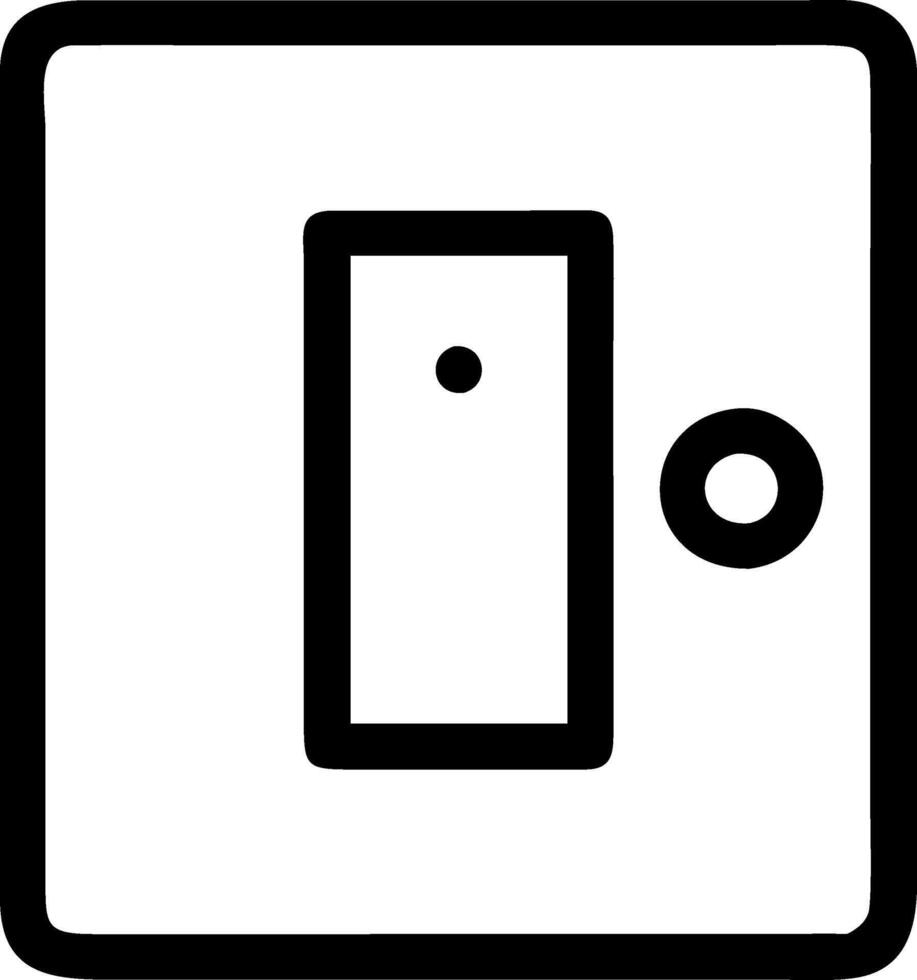 Electric Circuit Switch Symbol vector