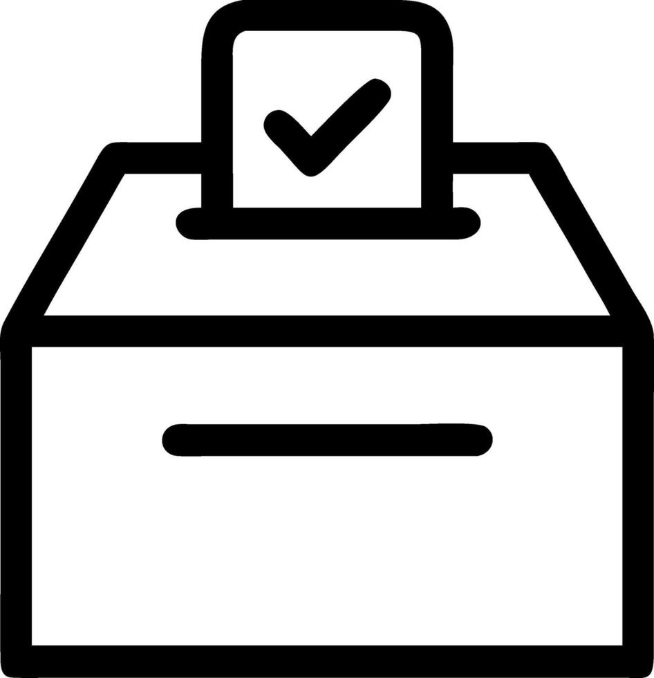 Voting Box Icon vector