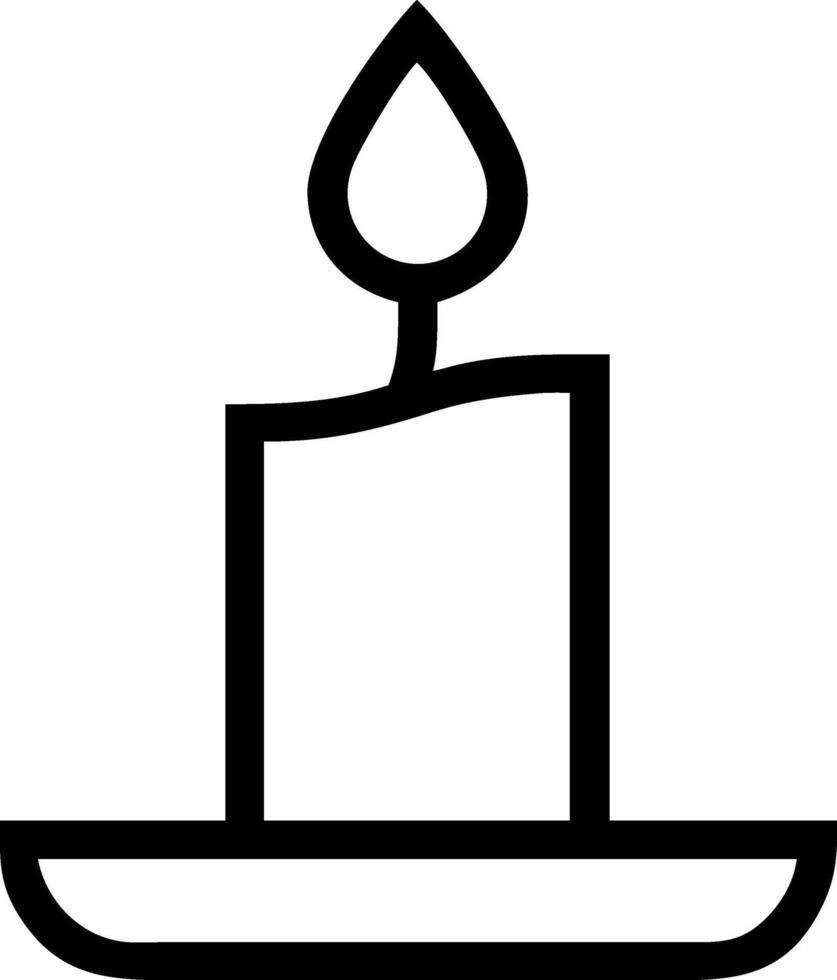 Flickering Candle Icon vector