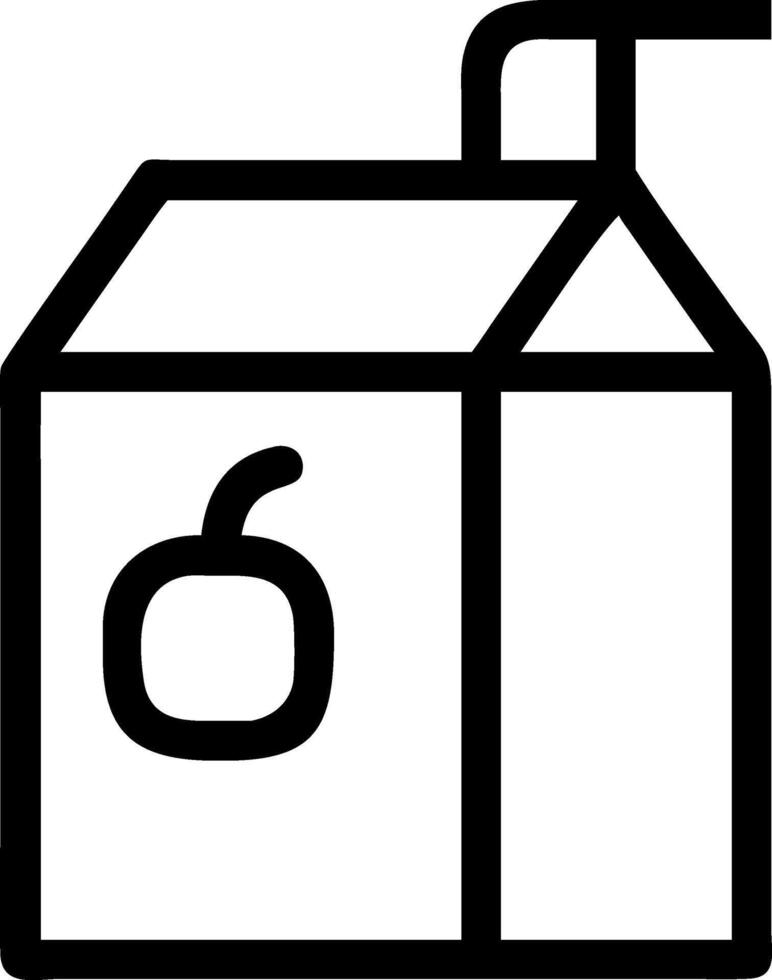 Portable Drink Juice Box Symbol Pack vector
