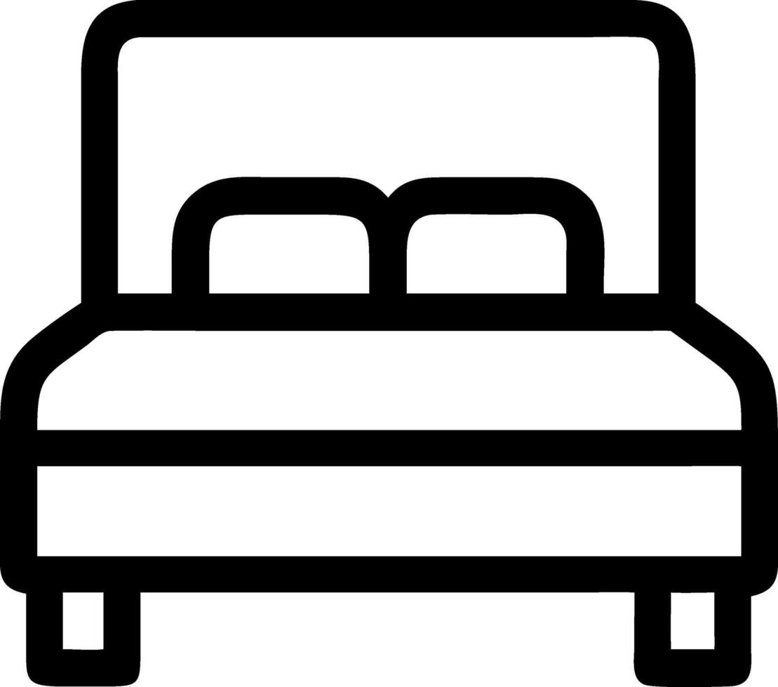 Stylish Bed Icon vector