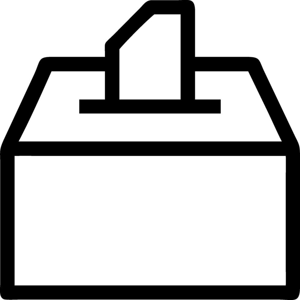 Ballot Box Symbol Icon vector