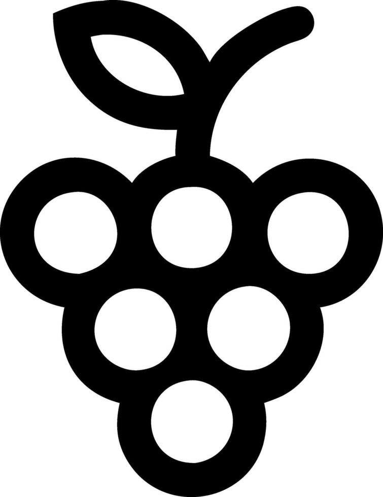 Grapes and Vine Symbol vector