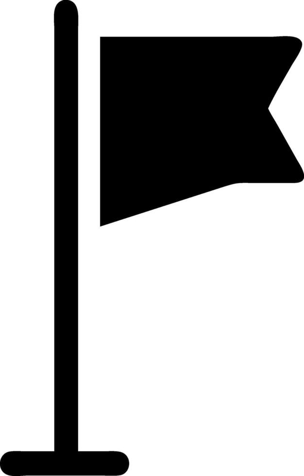Clean Flag Single Icon vector