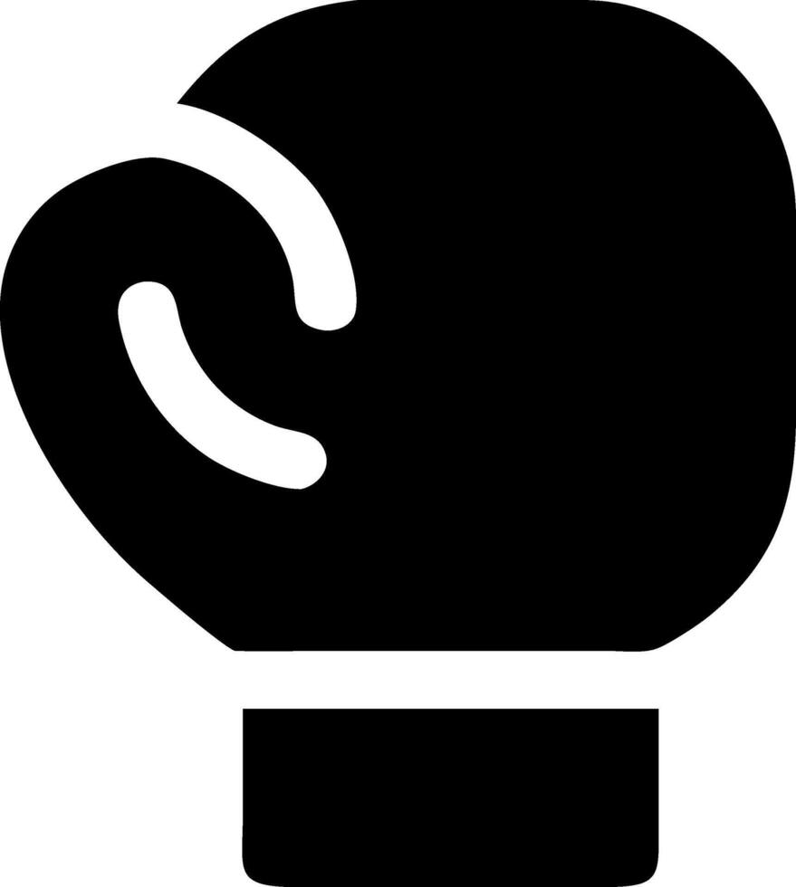 Stylish Boxing Glove Icon vector