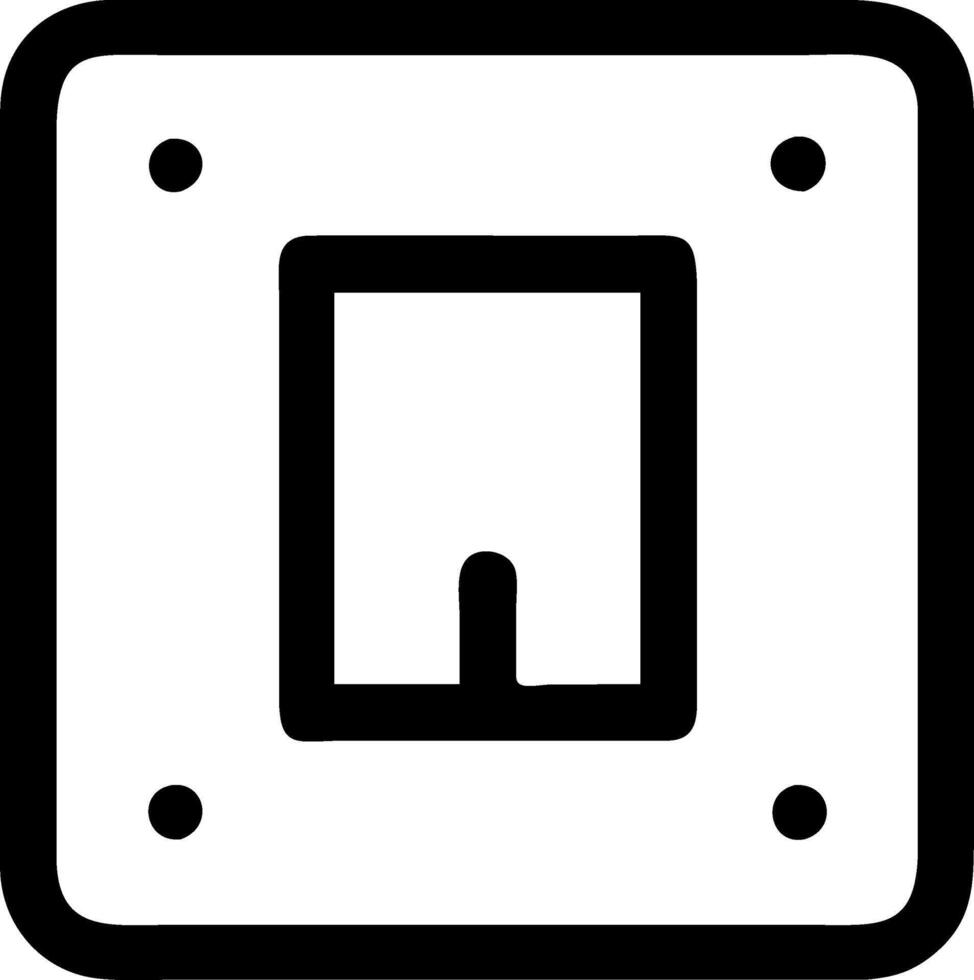 Simple Light Switch Emblem Pack vector