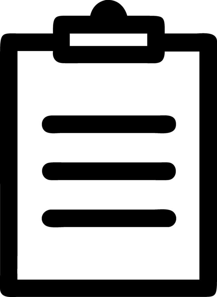 Classic Clipboard Single Icon vector