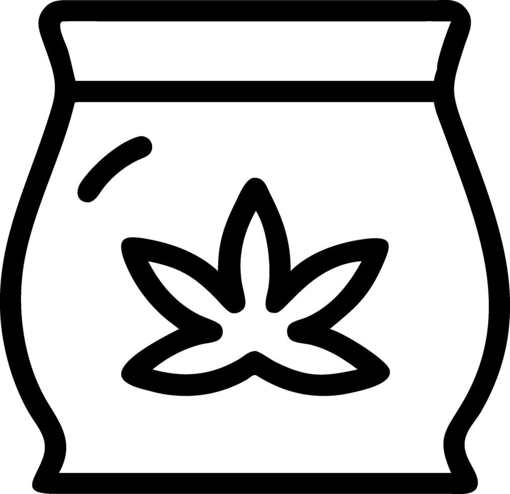 Cannabis Packaging Icon Design vector