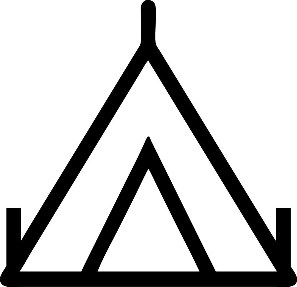Outdoor Adventure Tent Icon vector