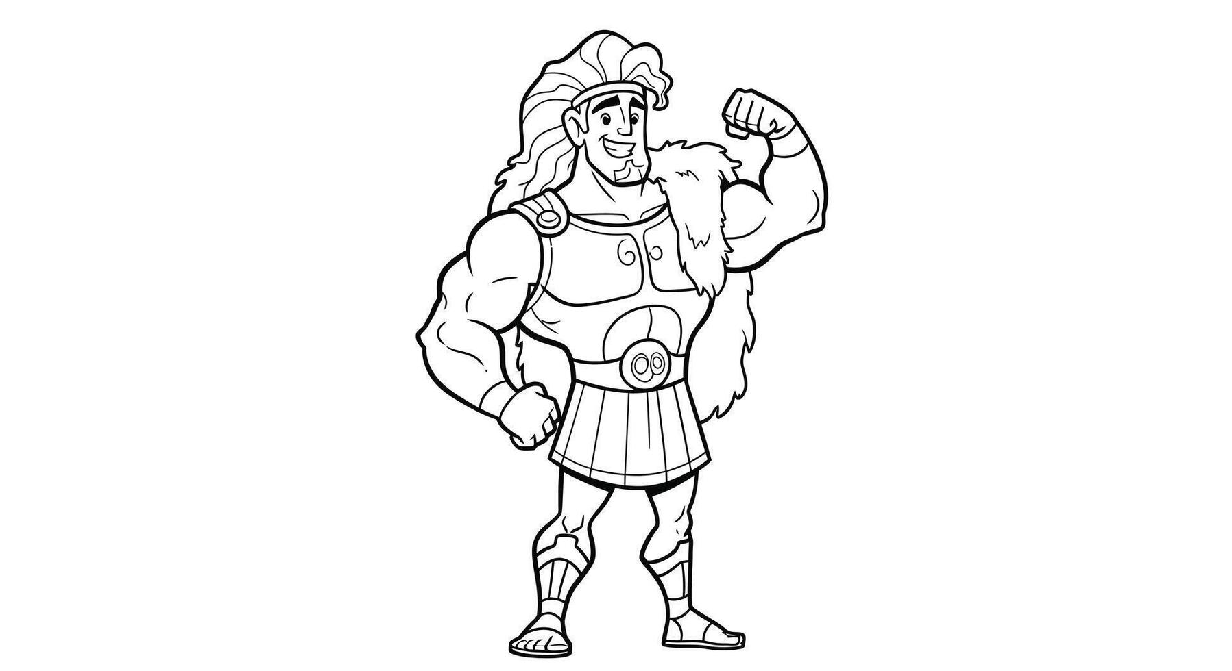 Coloring pages for kids spartan coloring pages vector