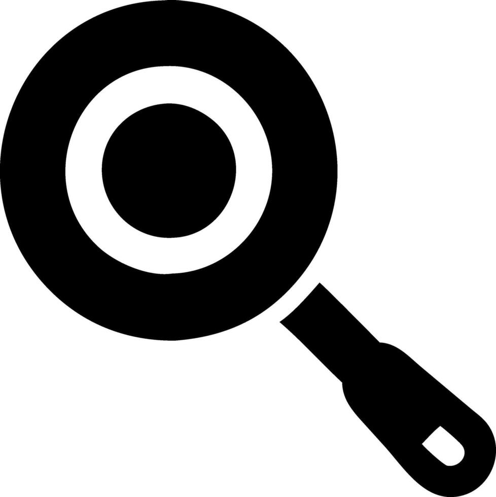 Classic Frying Pan Single Icon vector