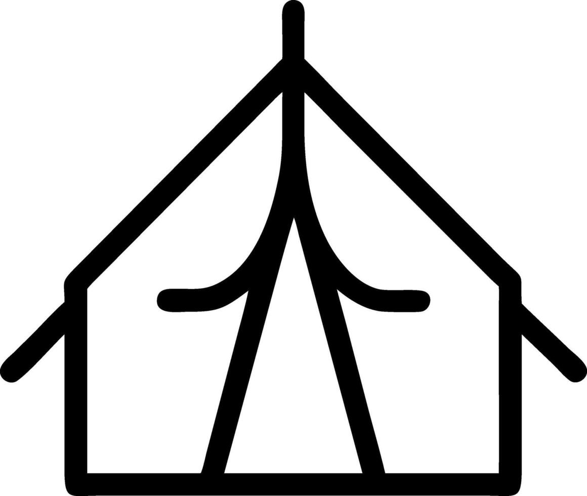 Camping Tent Icon Design vector