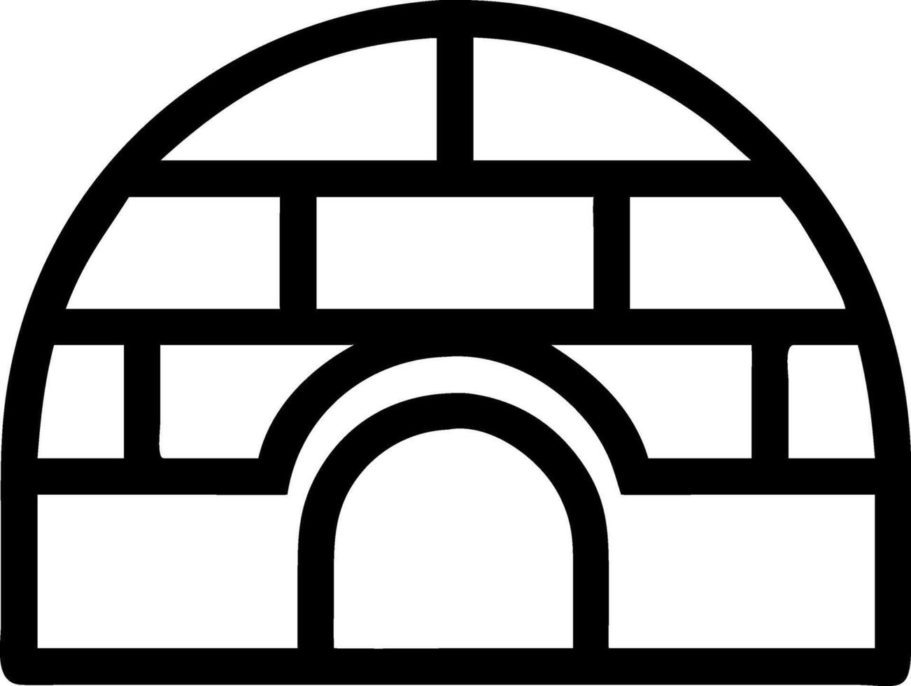 Frozen Igloo Icon Series vector