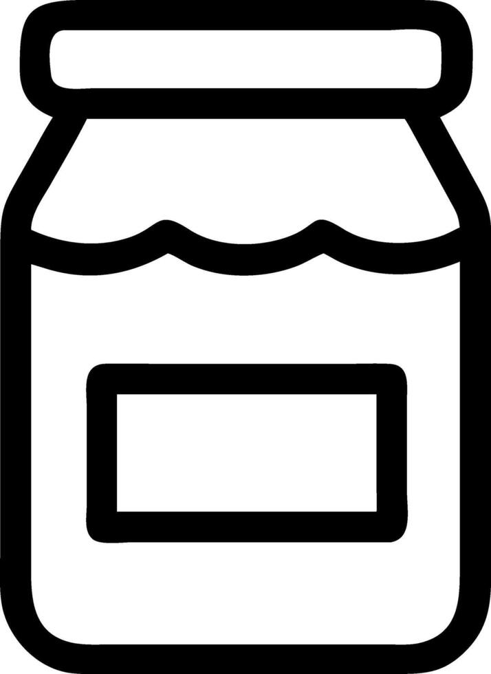 Jam and Jelly Jar Symbol vector