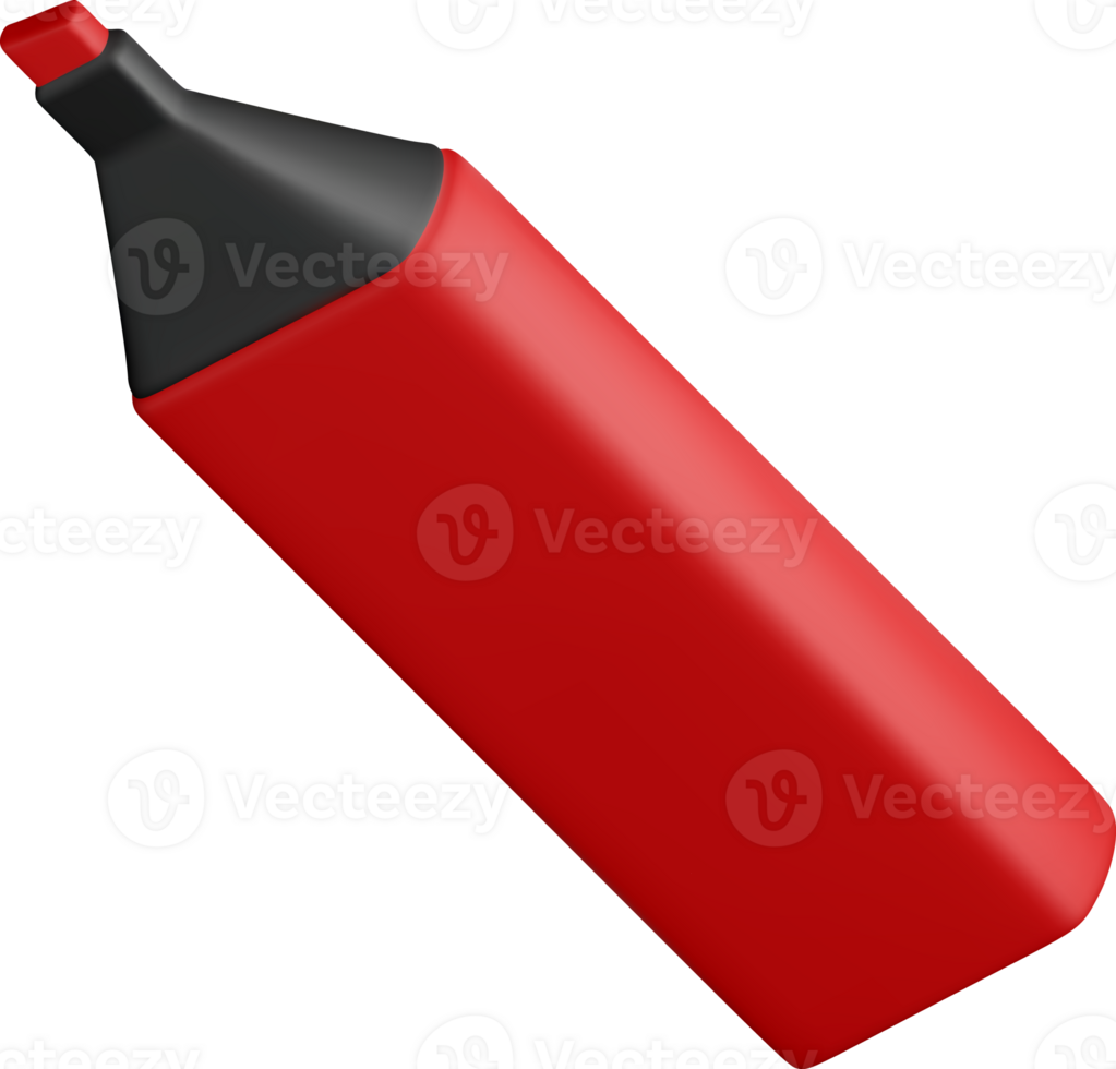 3D wide markers pen icon png
