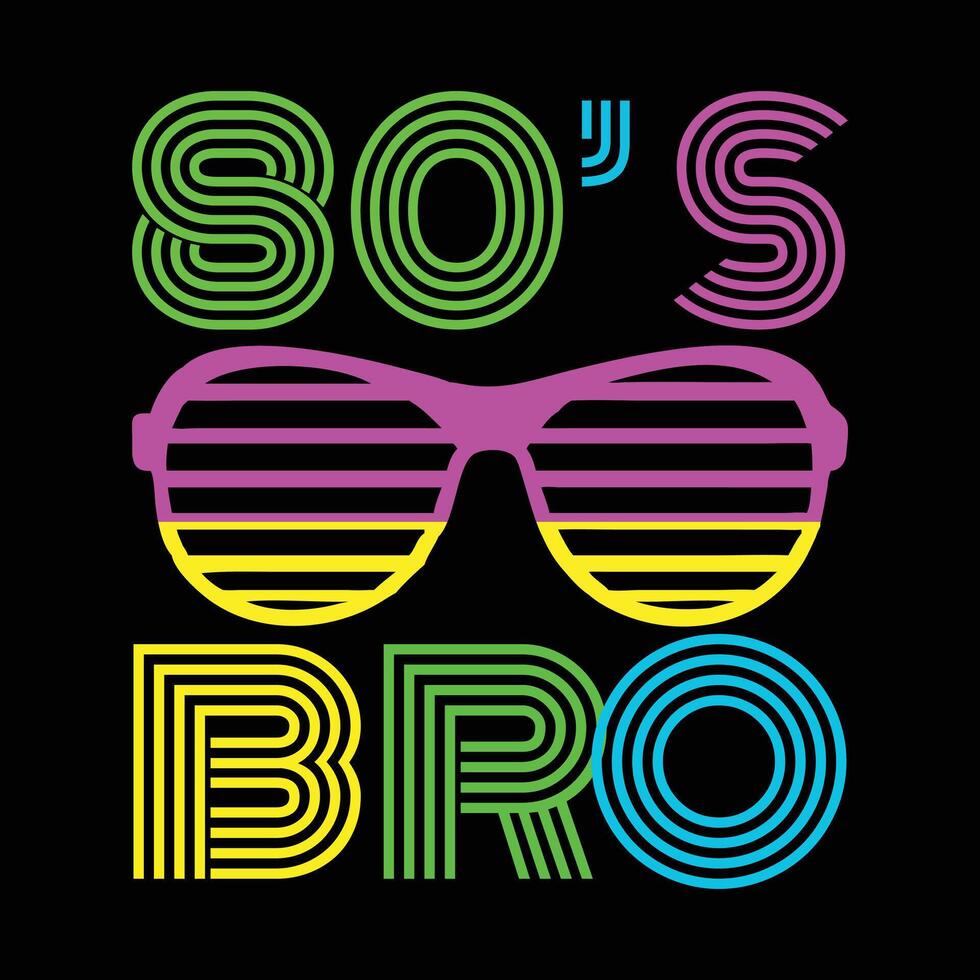 Retro 80s T-shirt Graphics with a Retro Vibe vector