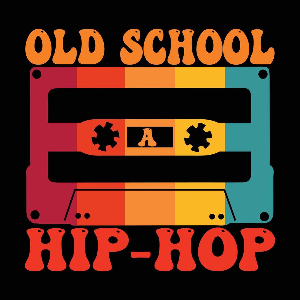 Throwback 80s T-shirt Design Illustration with Iconic Retro Appeal vector