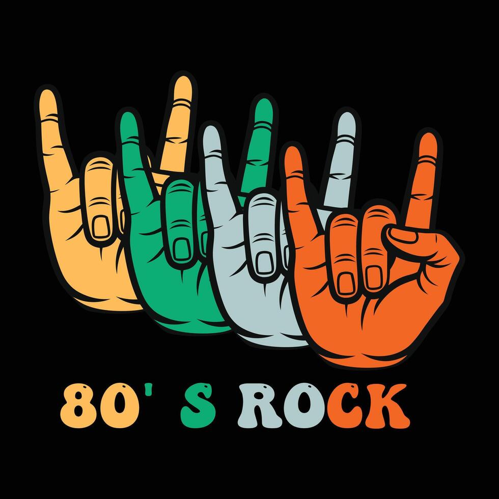 Retro 80s T-shirt Design for Nostalgic Apparel Lovers vector