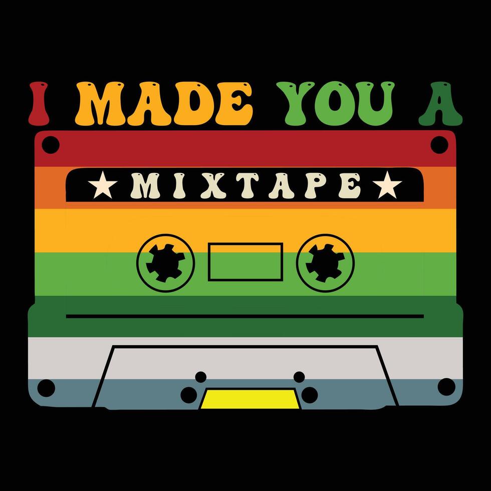 Retro 80s T-shirt Design with Old Things Quote Artwork vector