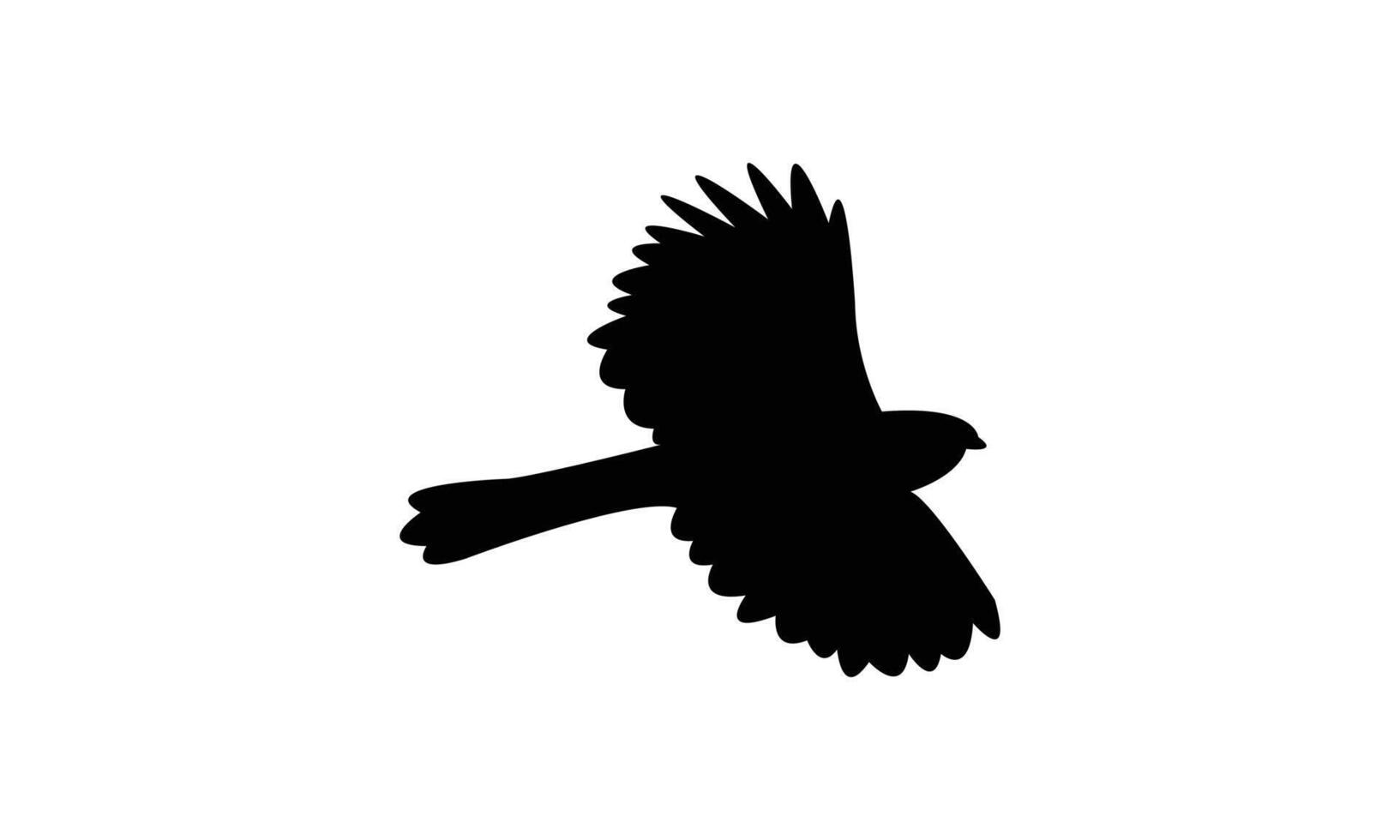 Flying African goshawk bird black Silhouette Design And Illustration. vector