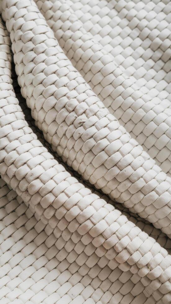 White color weaved fabric texture for minimal background photo