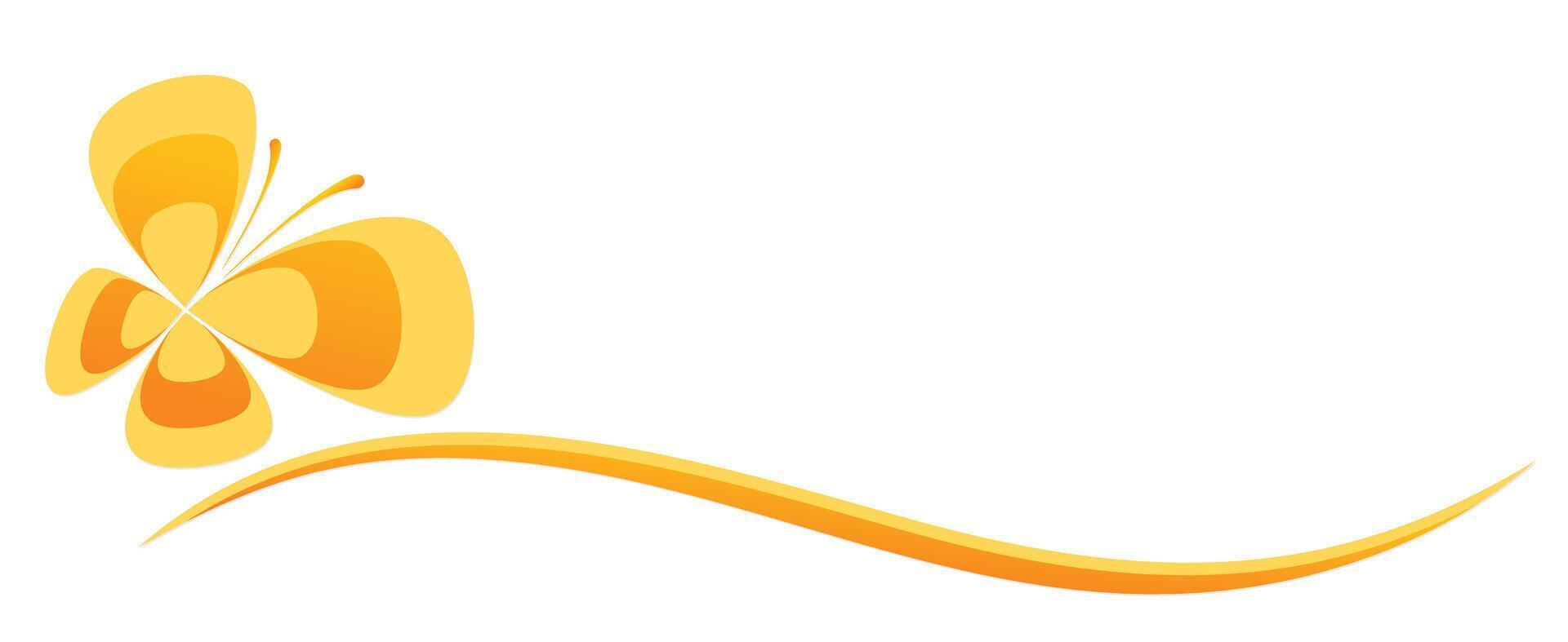 A logo of the flying butterfly. vector