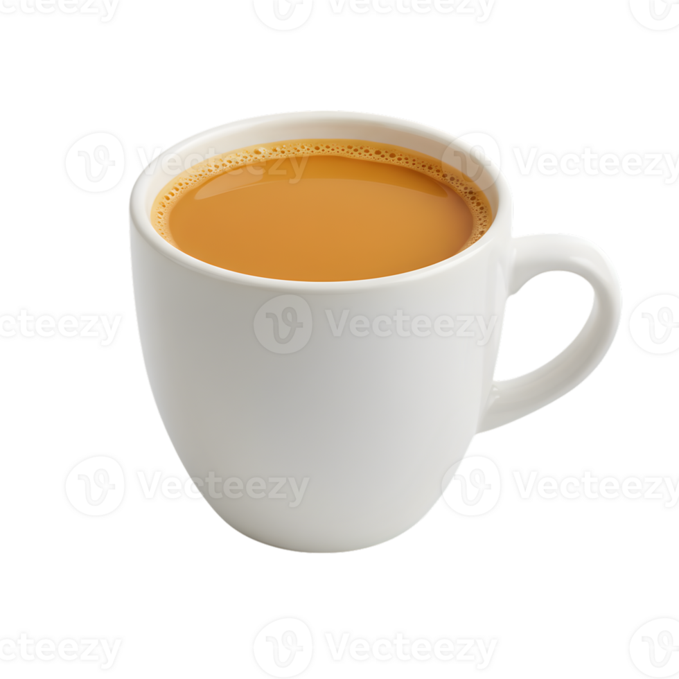 Creamy Latte Coffee in White Mug Hot Drink Beverage tea cup cafe warm food cozy brown relax fresh png