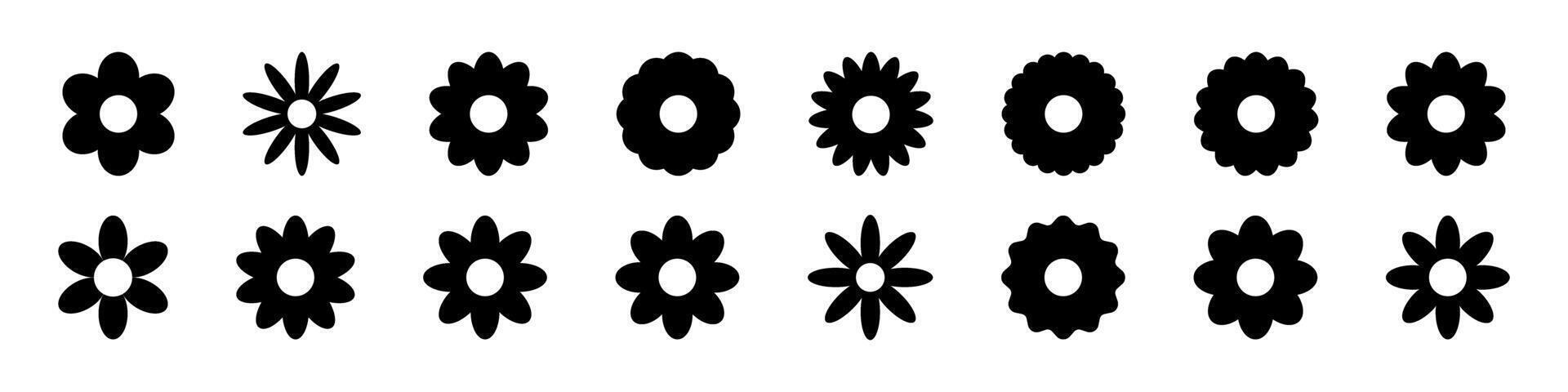 Flower icons set.Flower icon collection vector