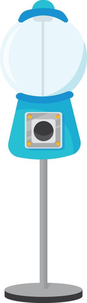 Blue Standing Gumball Machine vector