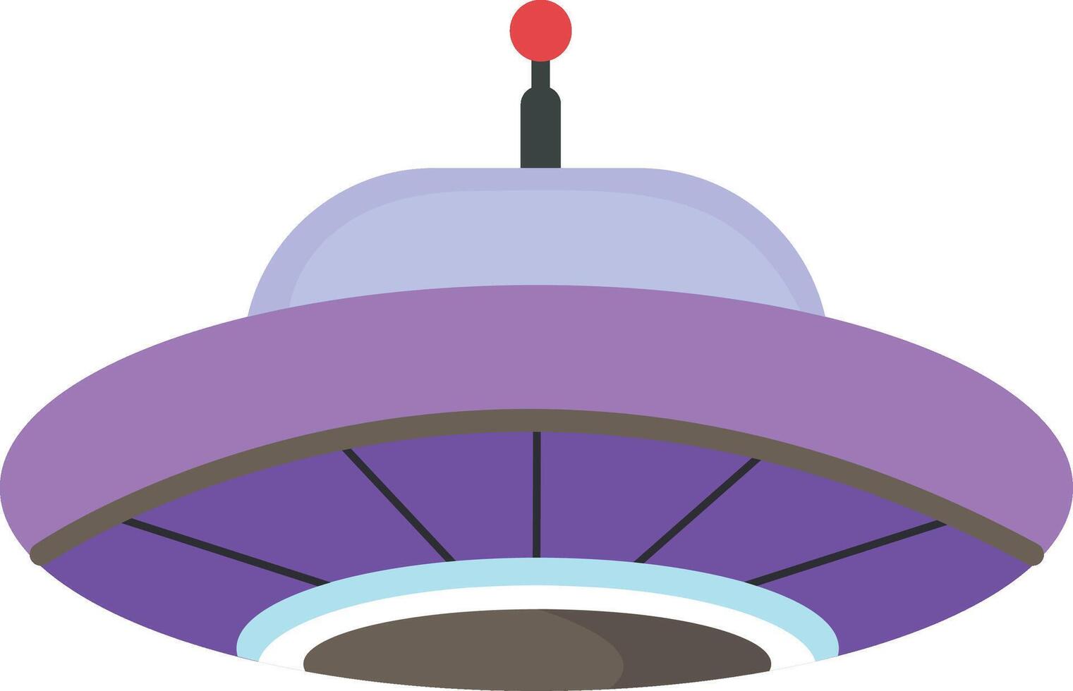Purple UFO with Antenna and Underglow vector