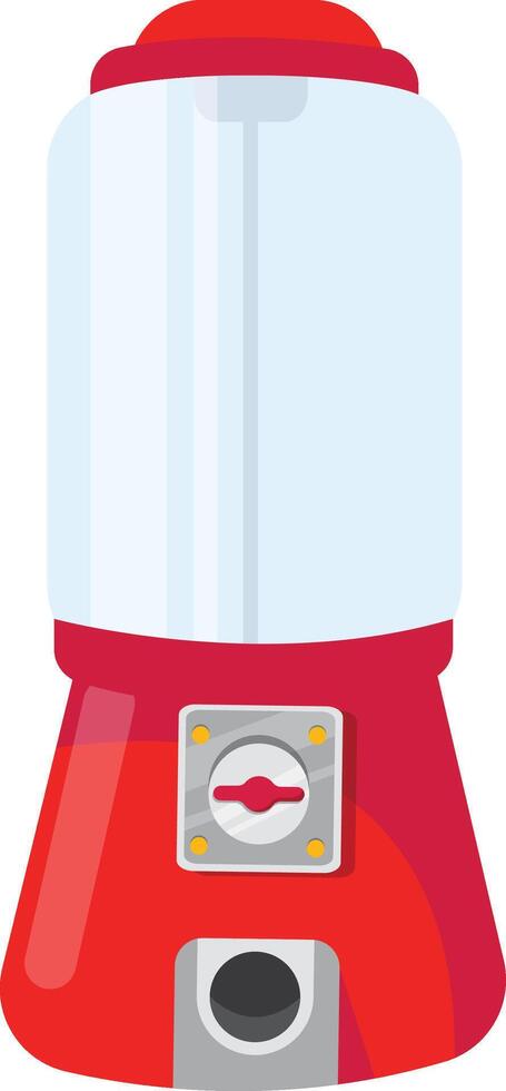 Small Red Gumball Vending Machine vector