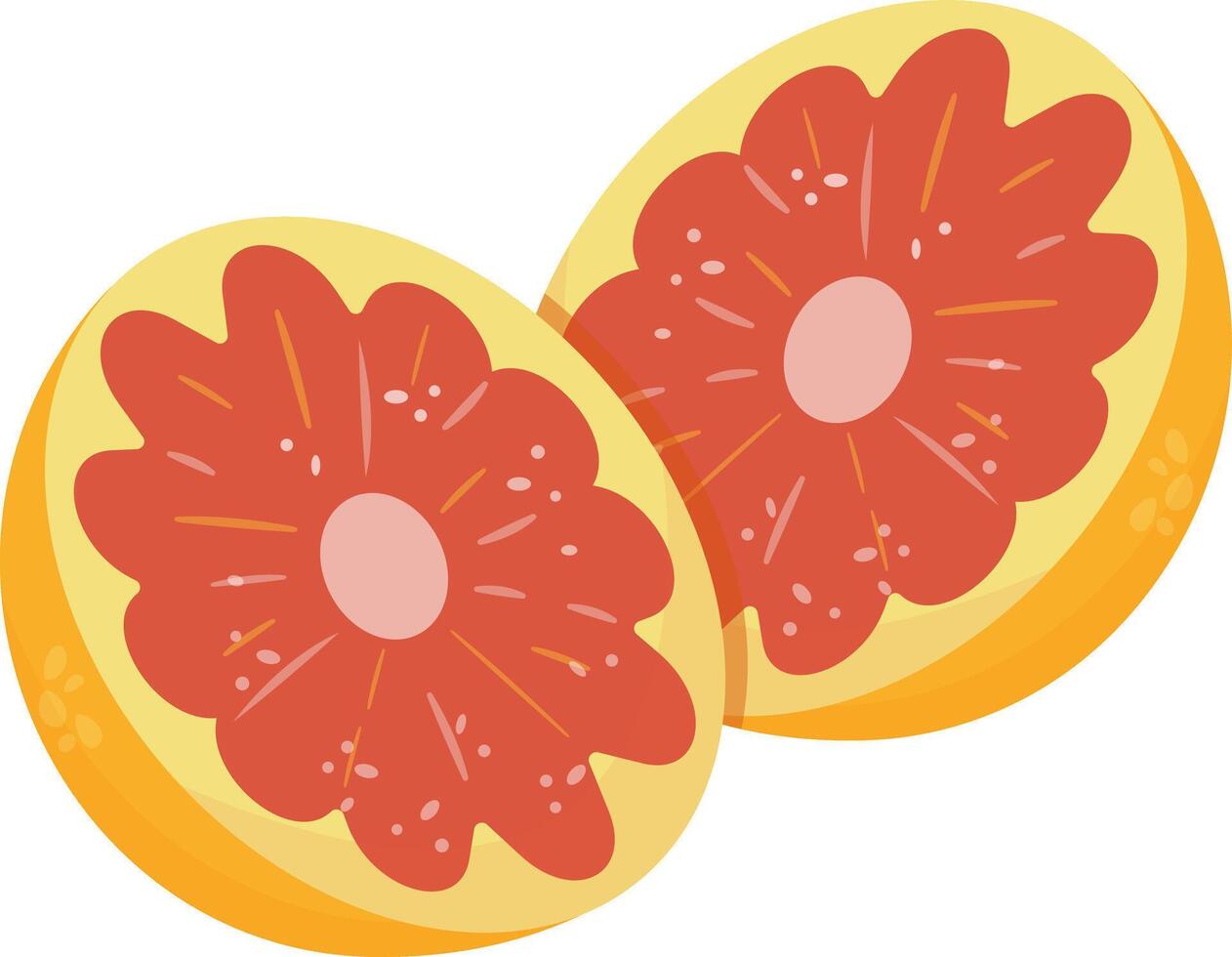 Fruit Jam Graphic Illustration Pomegranate Slices vector
